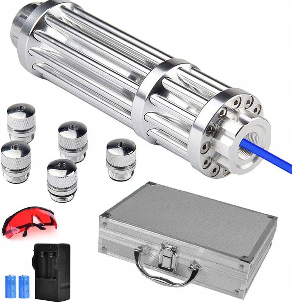 Laser Modrý Podpalovací Walizka MIECZ+Disco