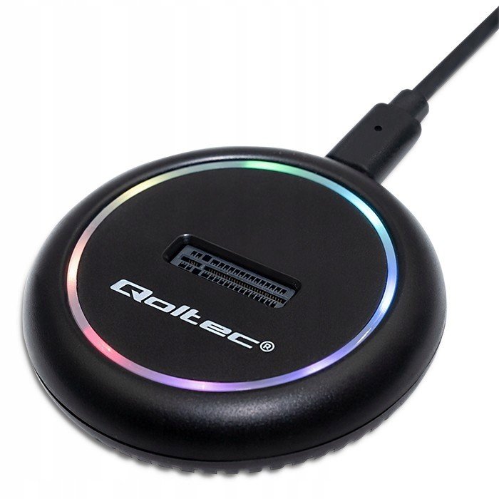 Qoltec Dokovací stanice pro M.2 NVMe Ssd Sata Usb-c 2TB disky