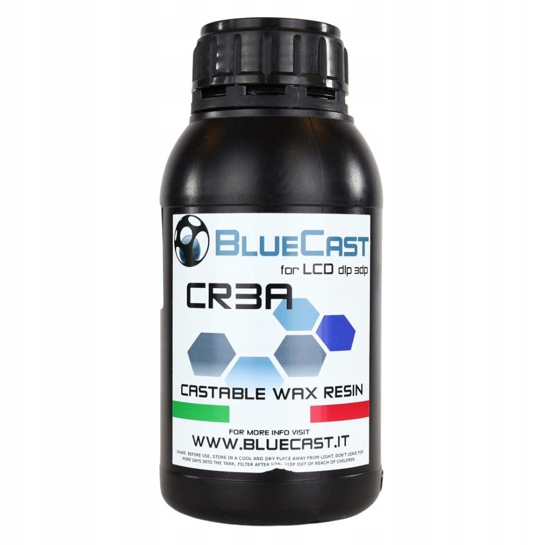 Uv pryskyřice BlueCast CR3A 0,5kg 0,5l pro 3D tiskárny