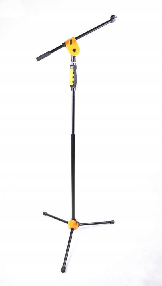 Mikrofonní stojan s ramenem 115- 170 cm Žlutá