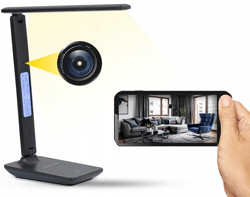 Skrytá Mini Špionážní Kamera Diskrétní Led Světlo Wi-fi Dlouhá Pracovní Doba