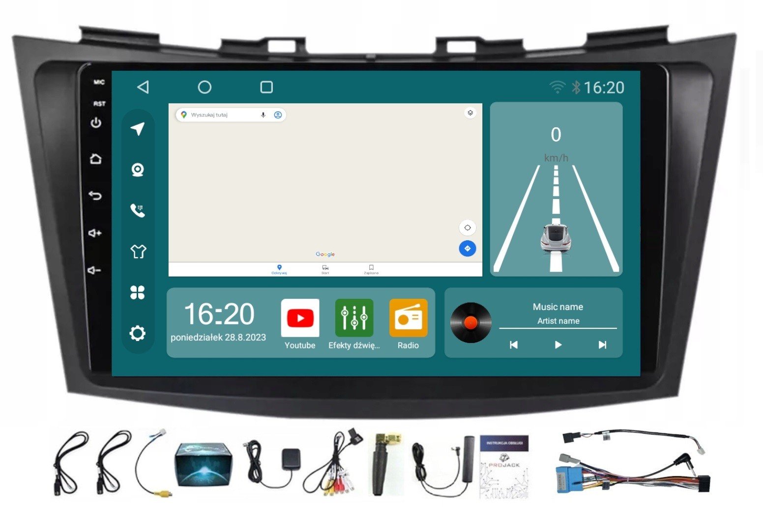 Radio Navigation Suzuki Swift 2011-2015 Carplay Android Auto 8/256GB Sim