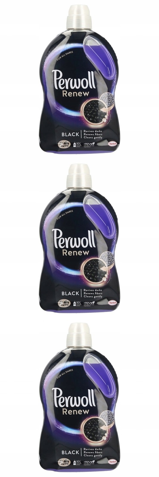 Tekutý prací prostředek černý Perwoll Renew Black 3x2,97l