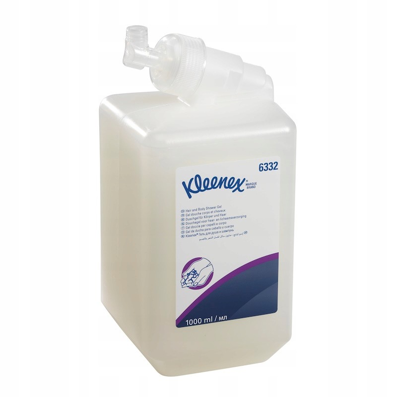 Kimberly-Clark Kleenex Luxusní gel na mytí vlasů i těla 1 l