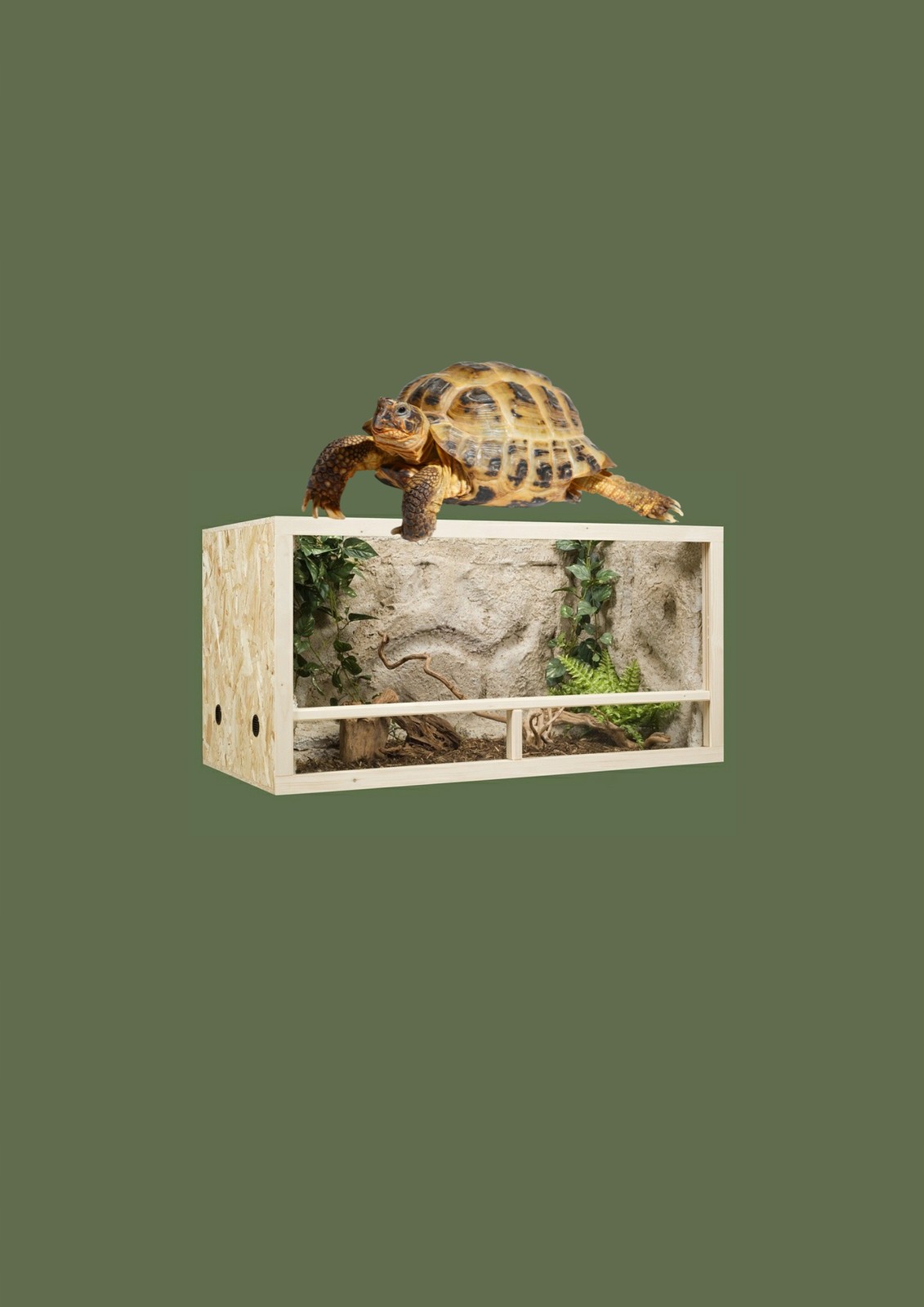 Terárium z desky osb 100x50x50cm 250 l