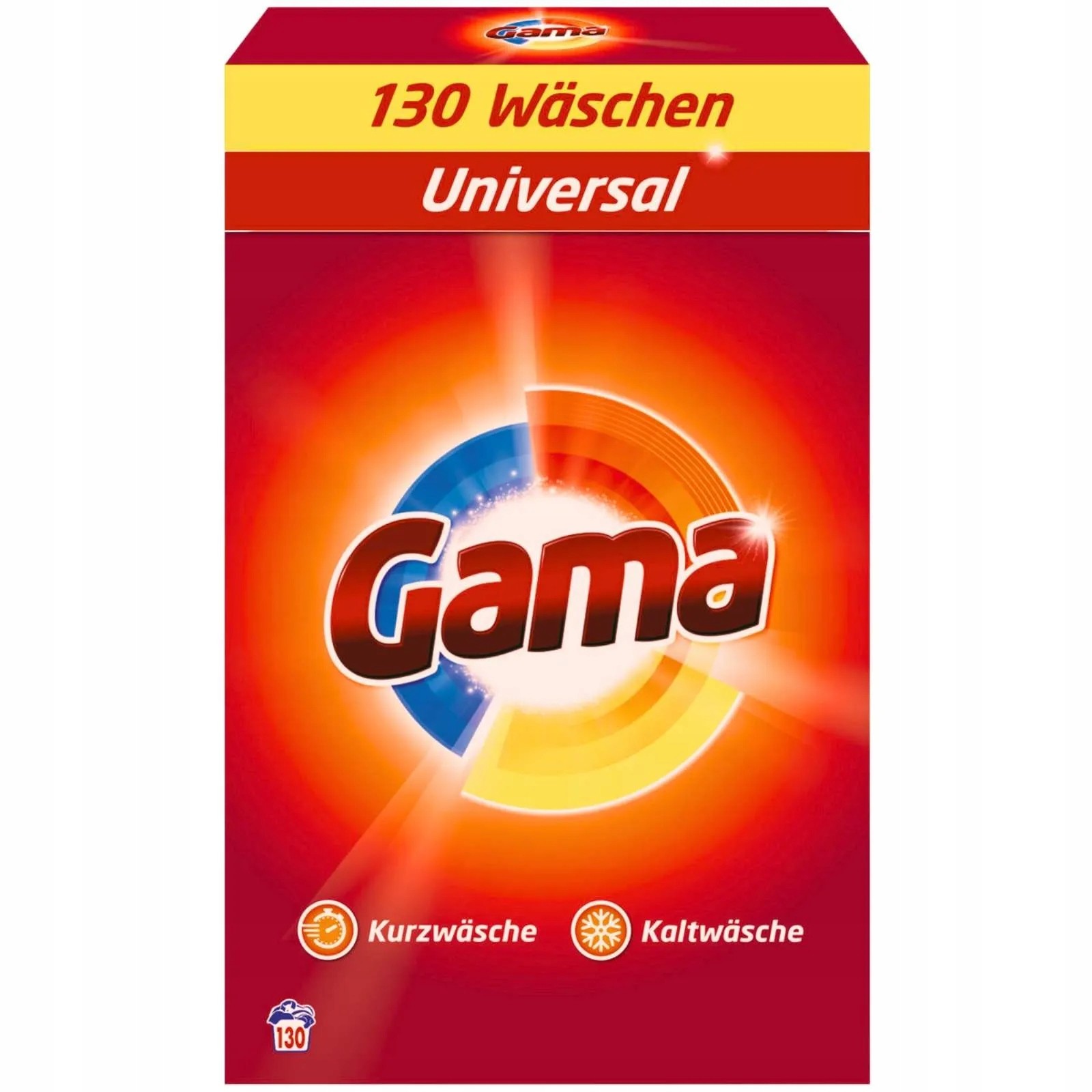 Prací prášek Gama Univerzální Německý Účinný na 30°C 130Praní 7,8kg