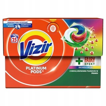Vizir Platinum Pods Color Fairy Effect Kapsle na praní, 25 praní, 530g