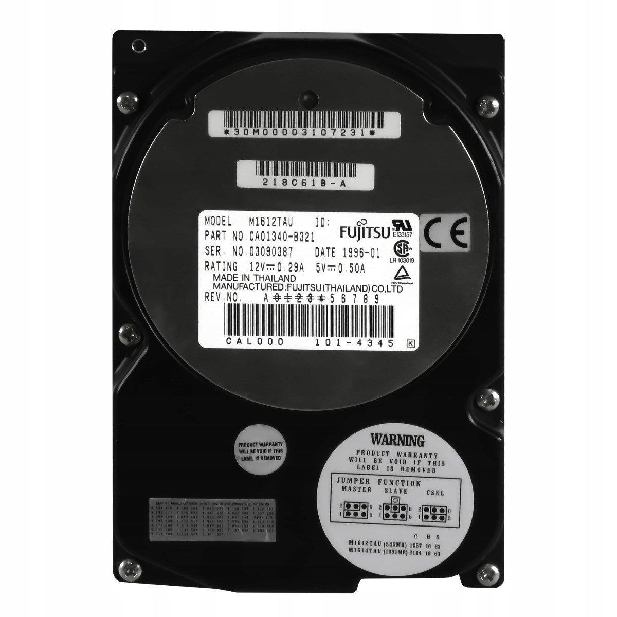 Fujitsu CA01340-B321 545MB 4.5K Ata 3.5'' M1612TAU