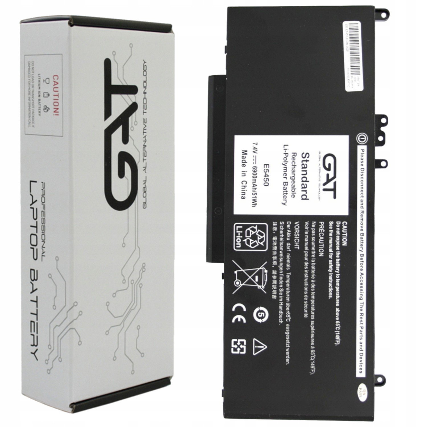 Baterie G5M10 0WYJC2 VÝSTUP2 Pro Dell Latitude E5450 E5550 E5250 6900mAh