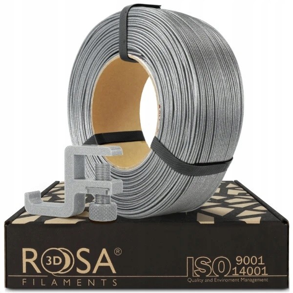 Filament Rosa3D ReFill Pctg Glitter Brillant Silver třpytkami 1,75mm 1kg