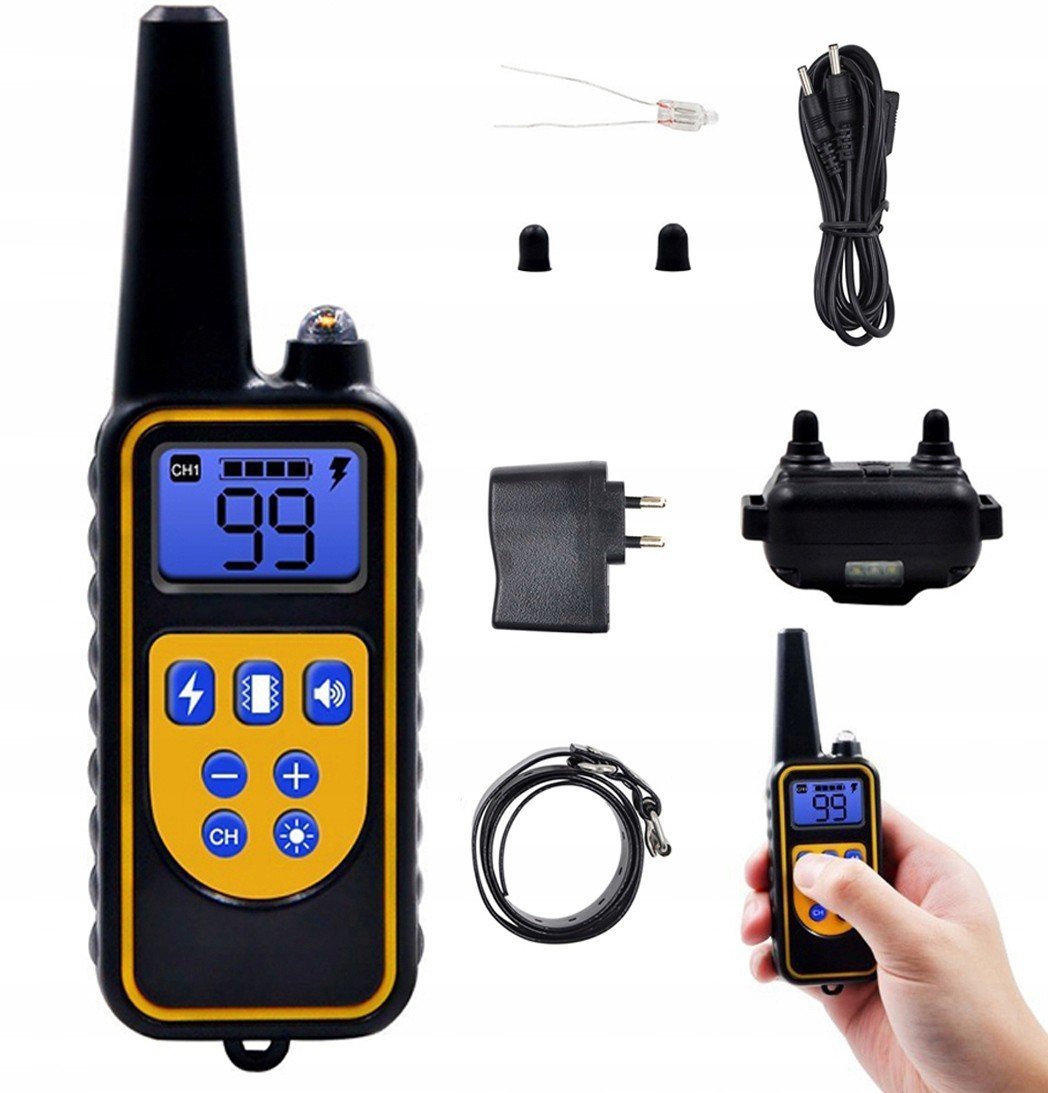 Elektrický Výcvikový Obojek Pro Psy S Dálkovým Ovládáním 800 M