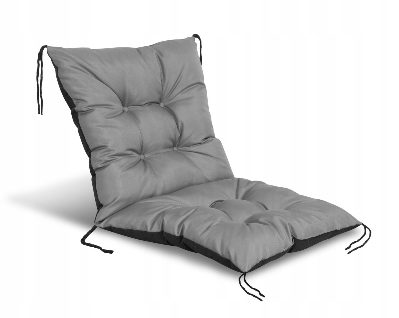 Zahradní polštář 50x50x50 cm na židli Vodotěsný šedý