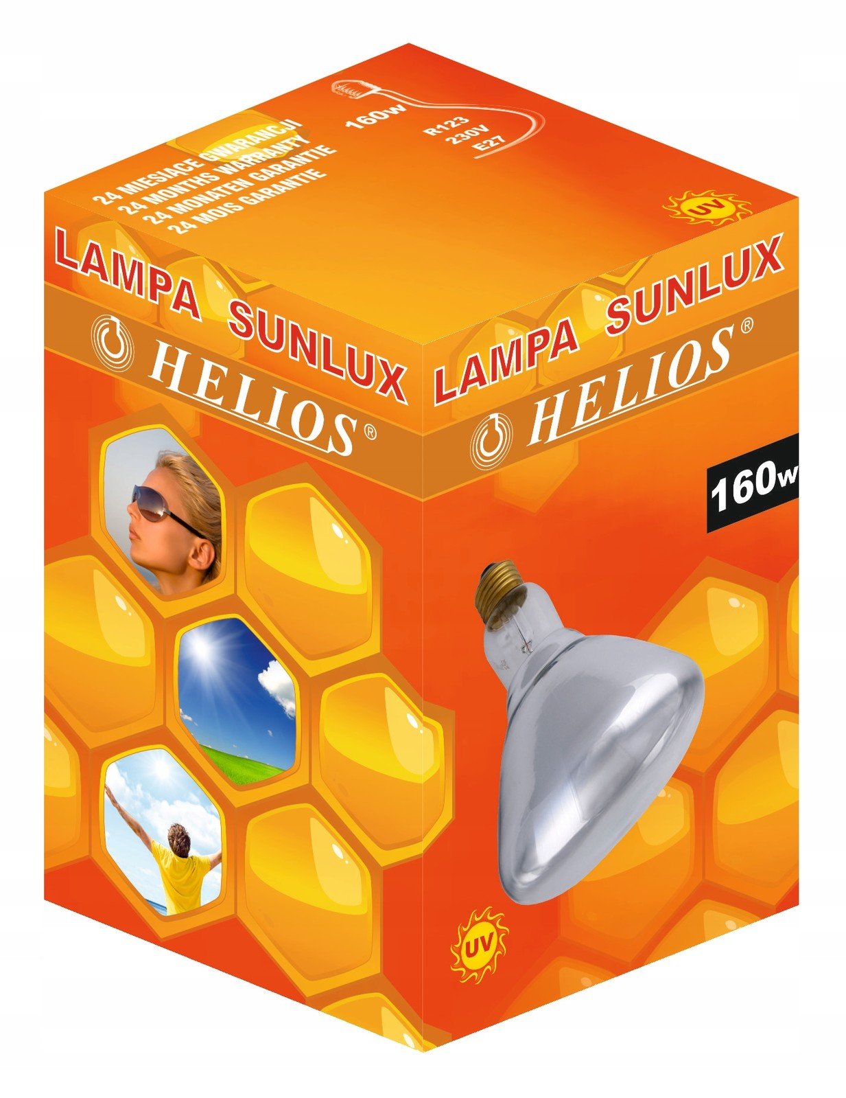 Helios Sunlux Uv-a Uv-b 160W infračervená a ultrafialová lampa