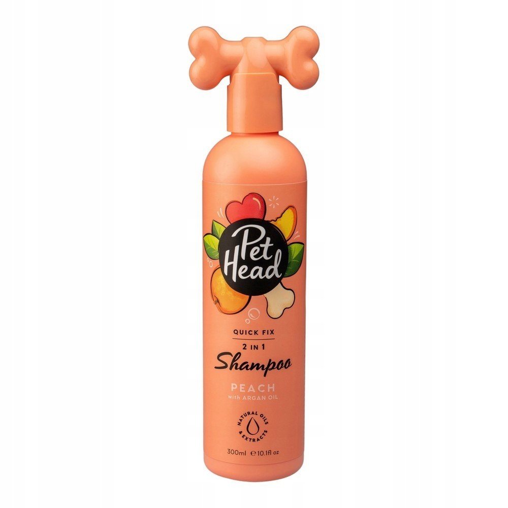 Šampon a kondicionér 2 v 1 Pet Head Quick Fix Broskev (300 ml)