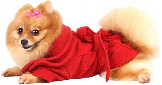 DoggyDolly Oblečení Kabát s mašlí pro malého psa Xxs