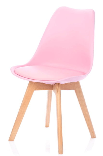 AKCE Růžová židle BALI MARK s bukovými nohami II.jakost