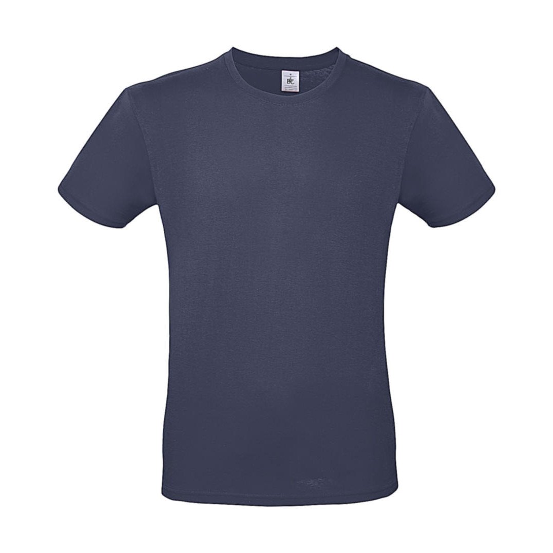Triko pánské B&C krátký rukáv - denim, L