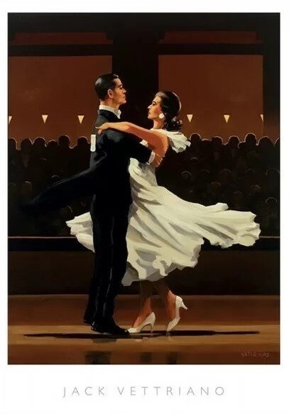 MIGNECO&SMITH Umělecký tisk Jack Vettriano - Take This Waltz, (50 x 70 cm)