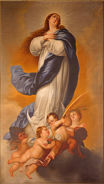 sedmak Umělecká fotografie Malaga - The painting of Immaculate Conception, sedmak, (22.5 x 40 cm)