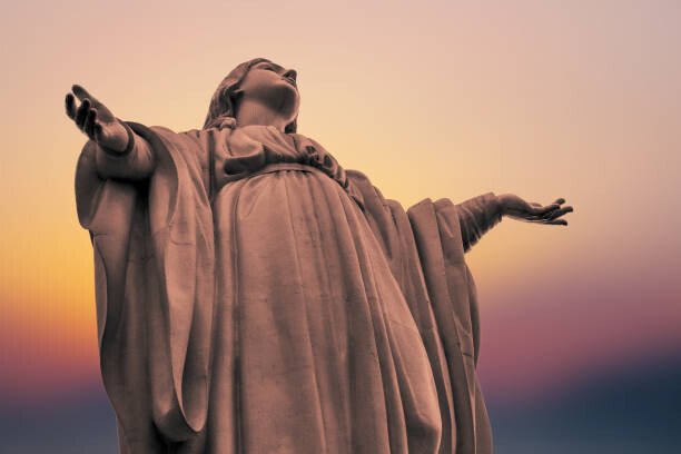 jopstock Umělecká fotografie Virgin Mary Statue, jopstock, (40 x 26.7 cm)