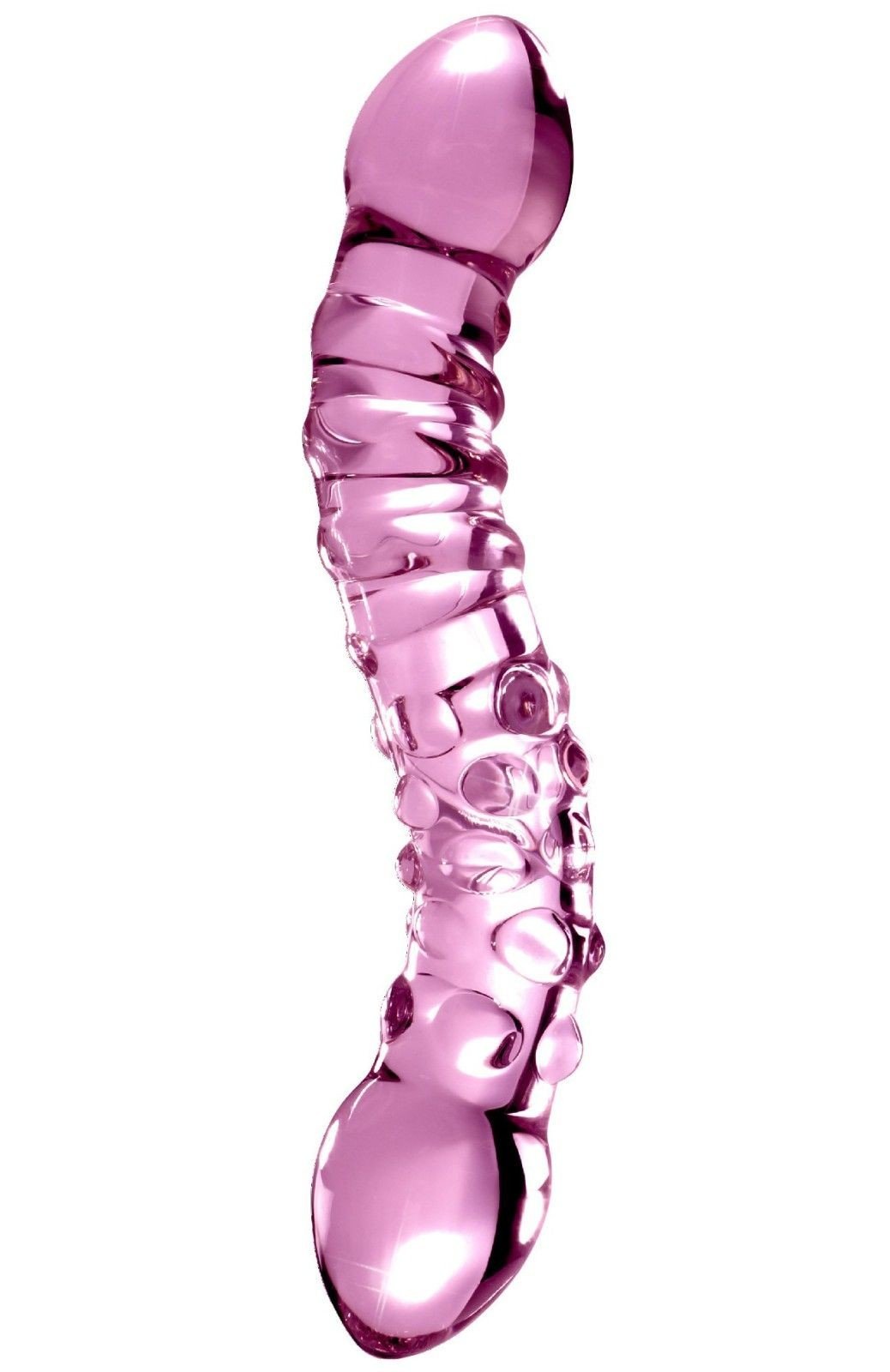 Pipedream Oboustranné skleněné dildo Icicles No. 55 - Pipedream