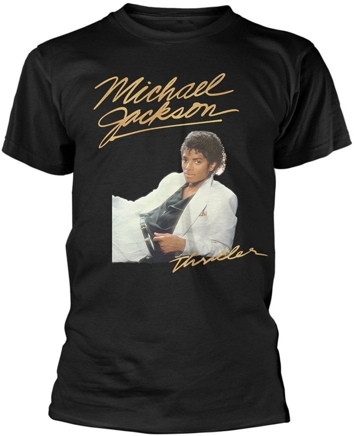 Michael Jackson Tričko Thriller White Suit Black XL