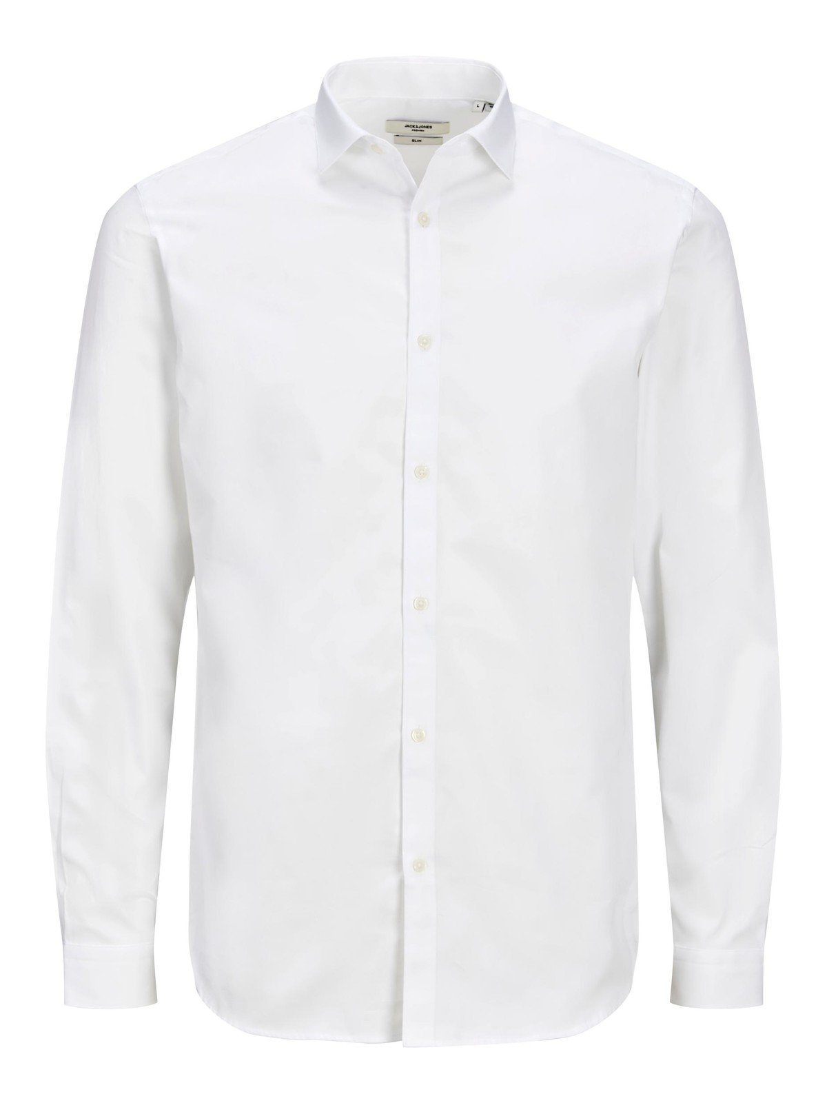 Jack&Jones PLUS Pánská košile JPRBLACARDIFF Loose Fit 12235157 White 6XL