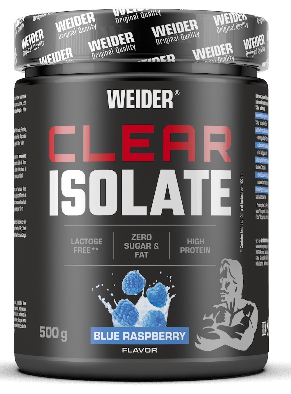 Weider Clear Isolate 500g, syrovátkový izolát, Modrá malina