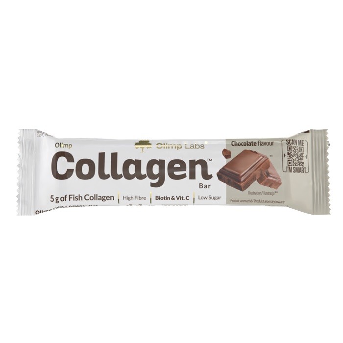 Olimp Collagen Bar 44 g, tyčinka s obsahem rybích kolagenových peptidů ECOllagen®, Čokoláda