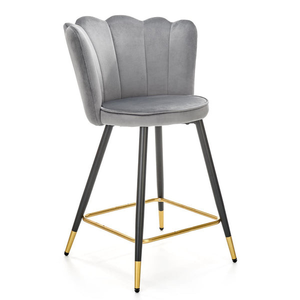 Barová židle Amber - set 2 kusů (šedá)