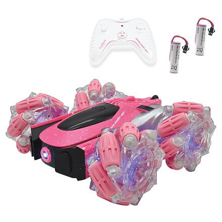 Lexibook Růžové kaskadérské auto Crosslander 360°+