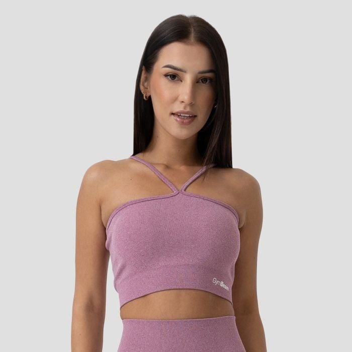 Sportovní podprsenka Halter FLO Violet L - GymBeam