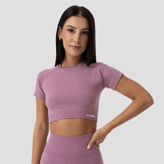 Dámské tričko FLO Crop Top Violet S - GymBeam