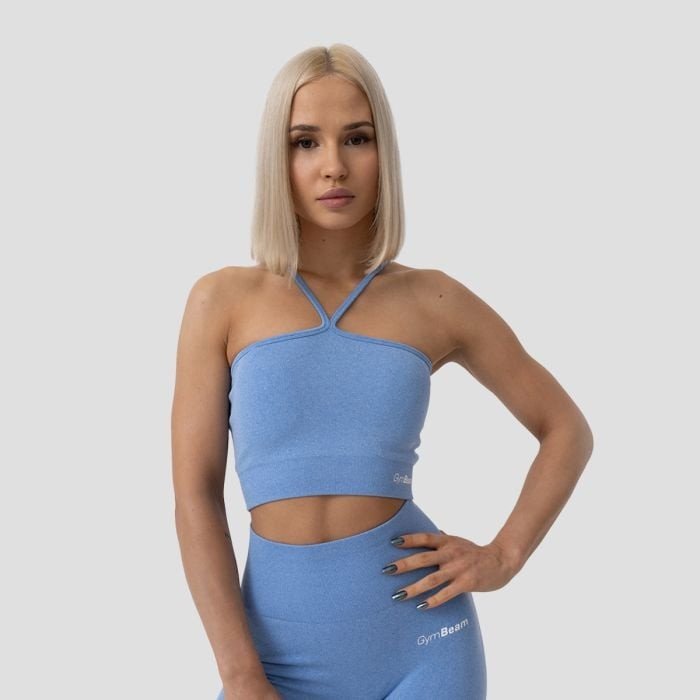 Sportovní podprsenka Halter FLO Blue M - GymBeam