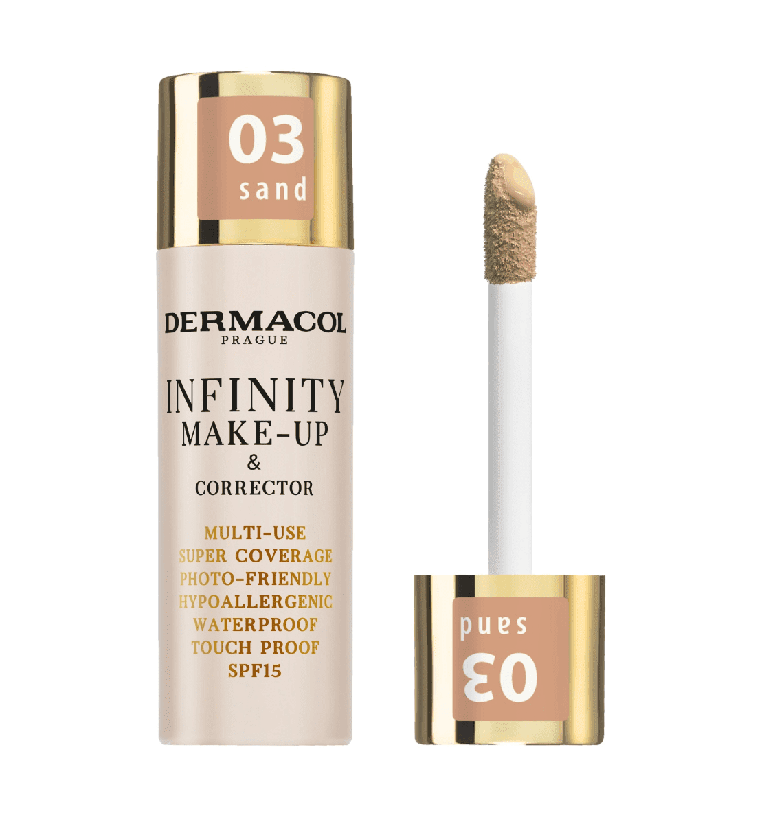 Dermacol Infinity make-up a korektor 03 sand 20 g