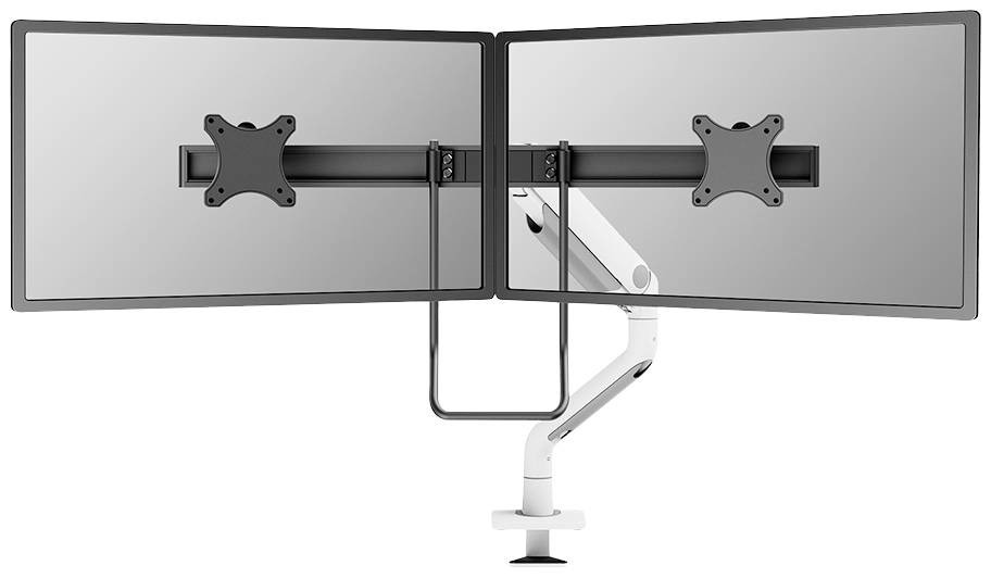 Neomounts DS75S-950WH2 2násobný držák na stůl pro monitor 43,2 cm (17) - 68,6 cm (27) naklápěcí, otočný, nakláněcí, nastavitelná výška