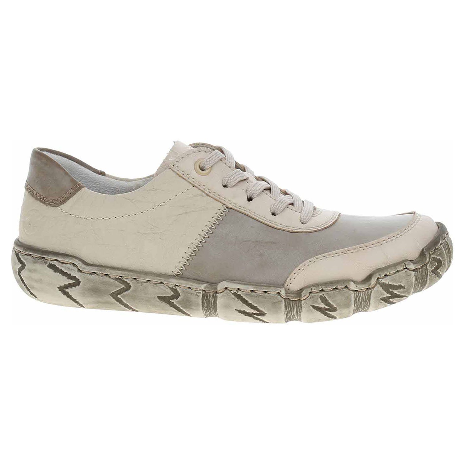 Ecco Dámské polobotky Rieker L0303-60 beige kombi 23101073