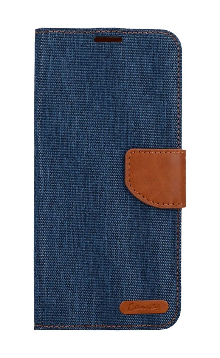 Pouzdro Canvas Xiaomi Redmi 12 knížkové modré tmavé 115727