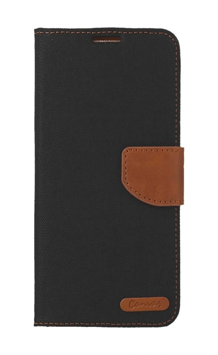 Pouzdro Canvas Xiaomi Redmi 12 knížkové černé 115720