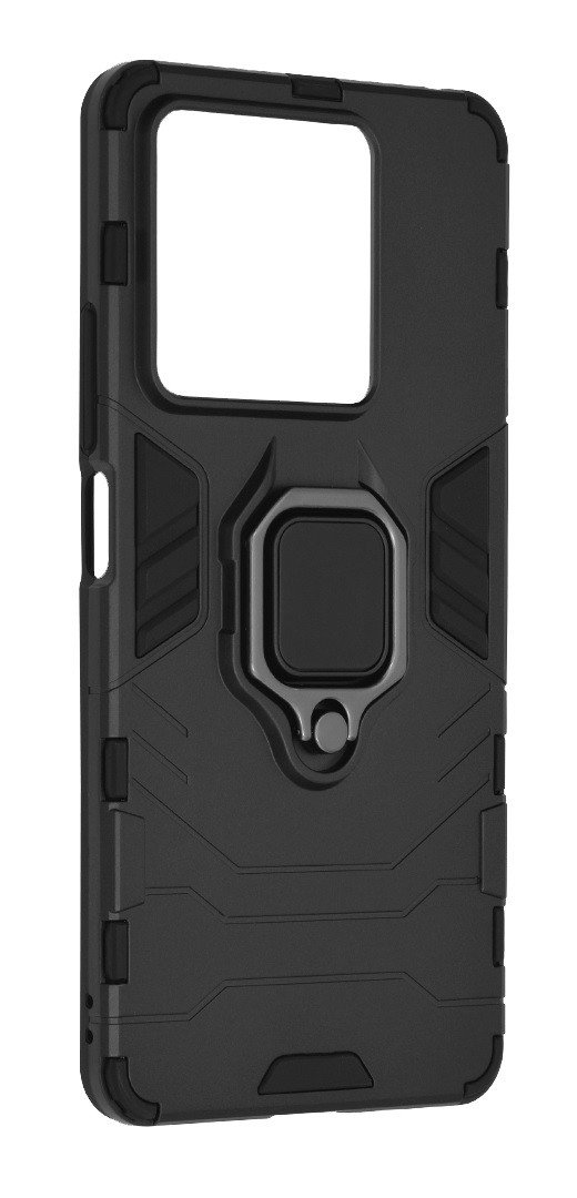 Kryt TopQ Xiaomi Redmi Note 13 odolný černý s prstenem 115572