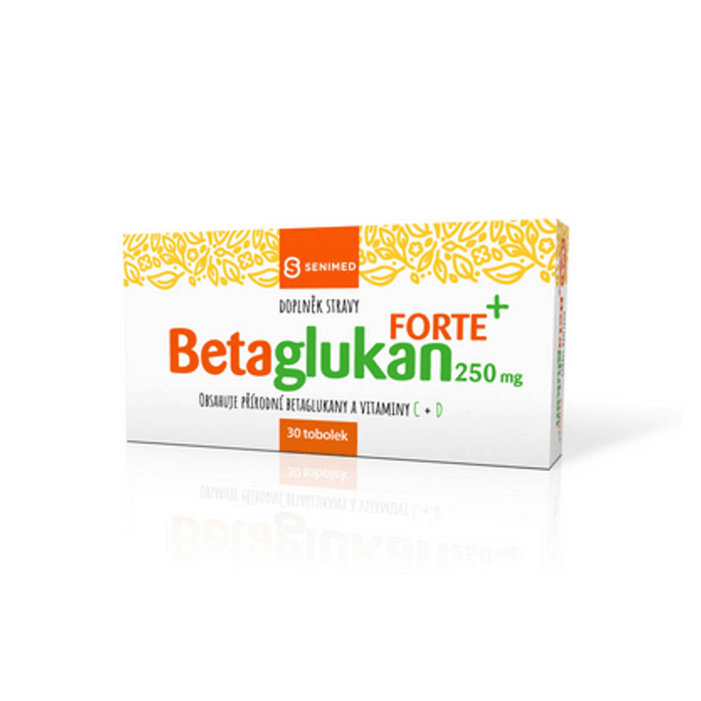 SENIMED Betaglukan Forte 250 mg 30 tobolek, poškozený obal