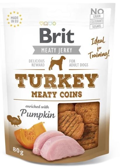BRIT meaty jerky TURKEY meaty coins - 200g