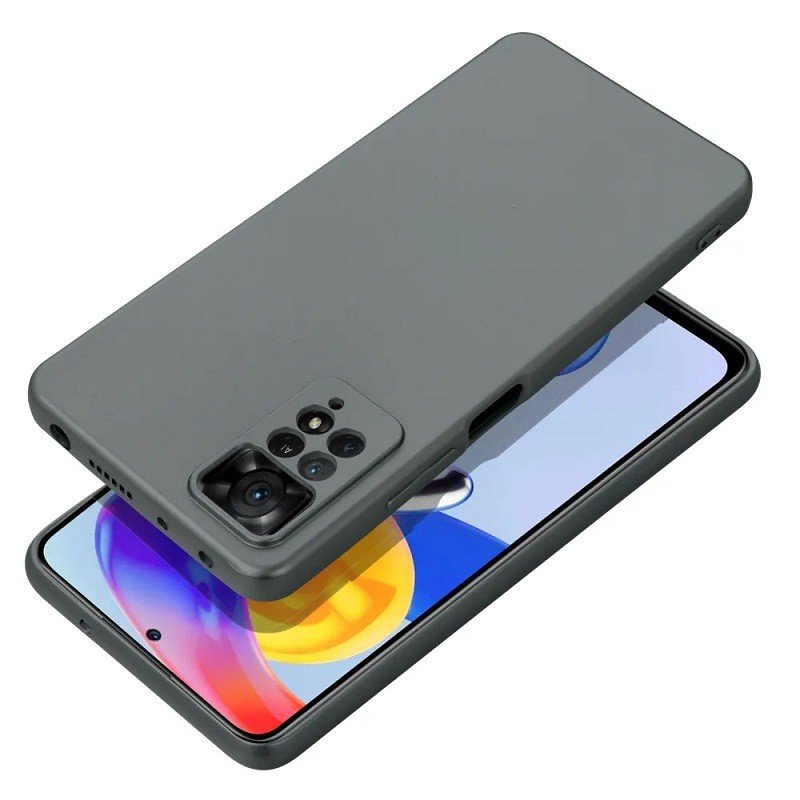 Pouzdro silikon Xiaomi Redmi 13C, POCO C65 Metallic grafitové