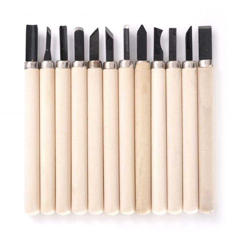 Kraft&Dele KD11774 sada řezbářských dlát 12ks