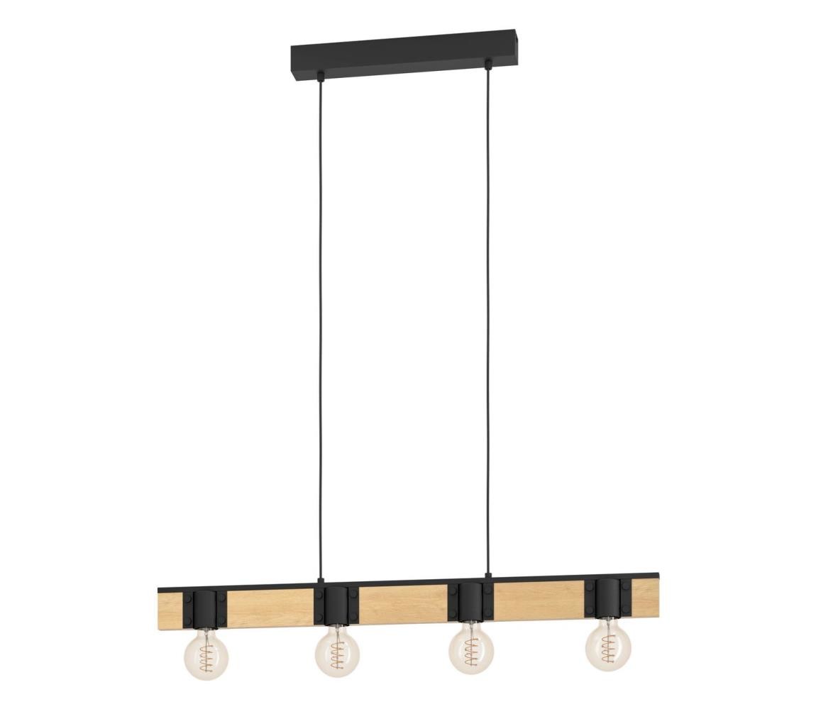 Eglo Eglo 43902 - Lustr na lanku BAILRIGG 4xE27/40W/230V