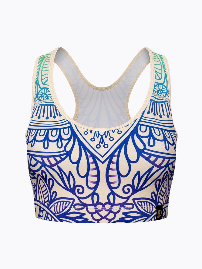 Veselá dámská sportovní podprsenka Dedoles Čakra mandala (D-W-AW-SB-C-C-1344) XL