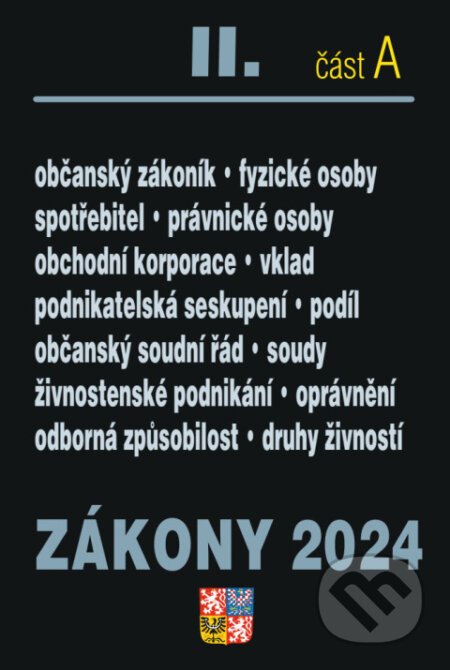 Zákony 2024 II/A - Občanský zákoník - Poradce s.r.o.