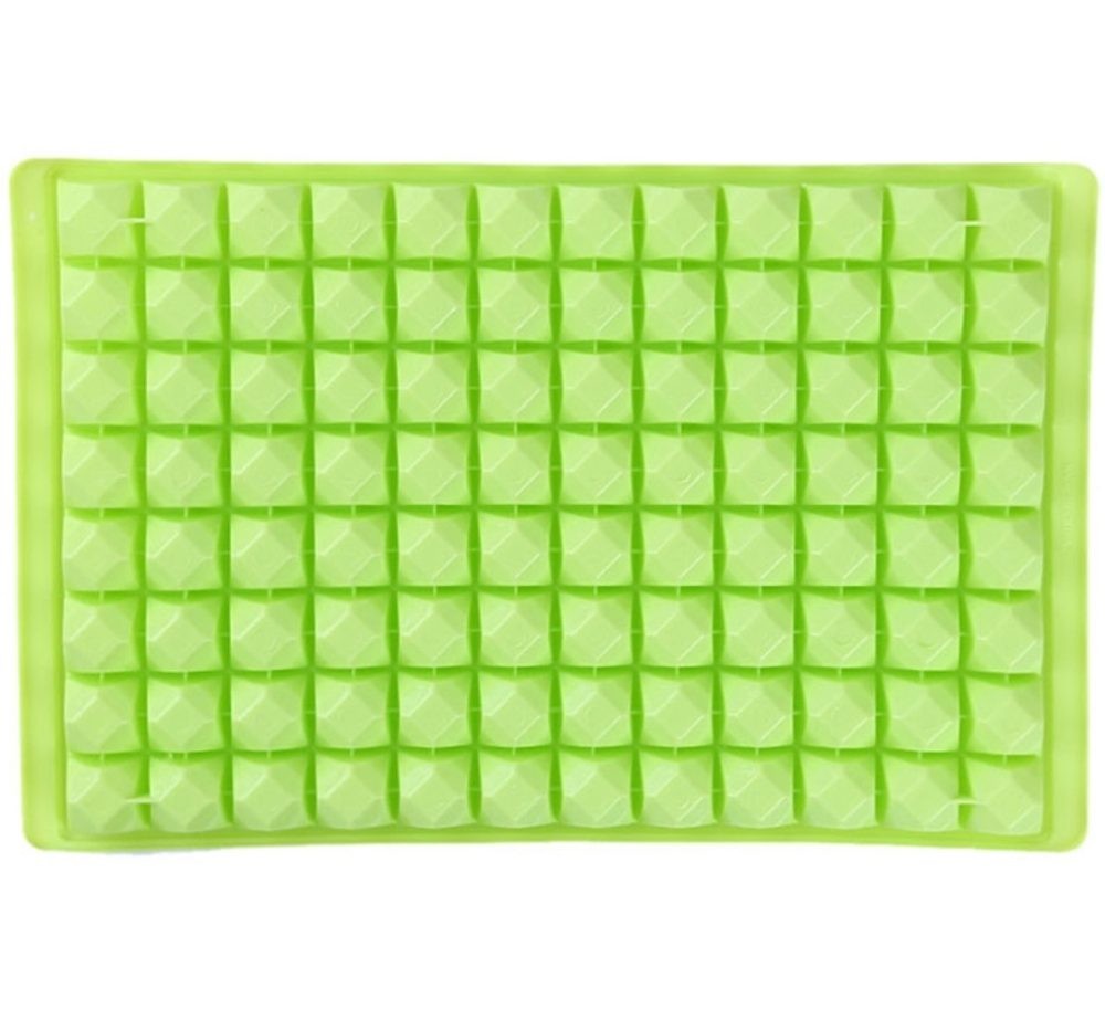 Silikonová forma na led 96 kostek 30,5 x 20 x 2 cm - neonově zelená