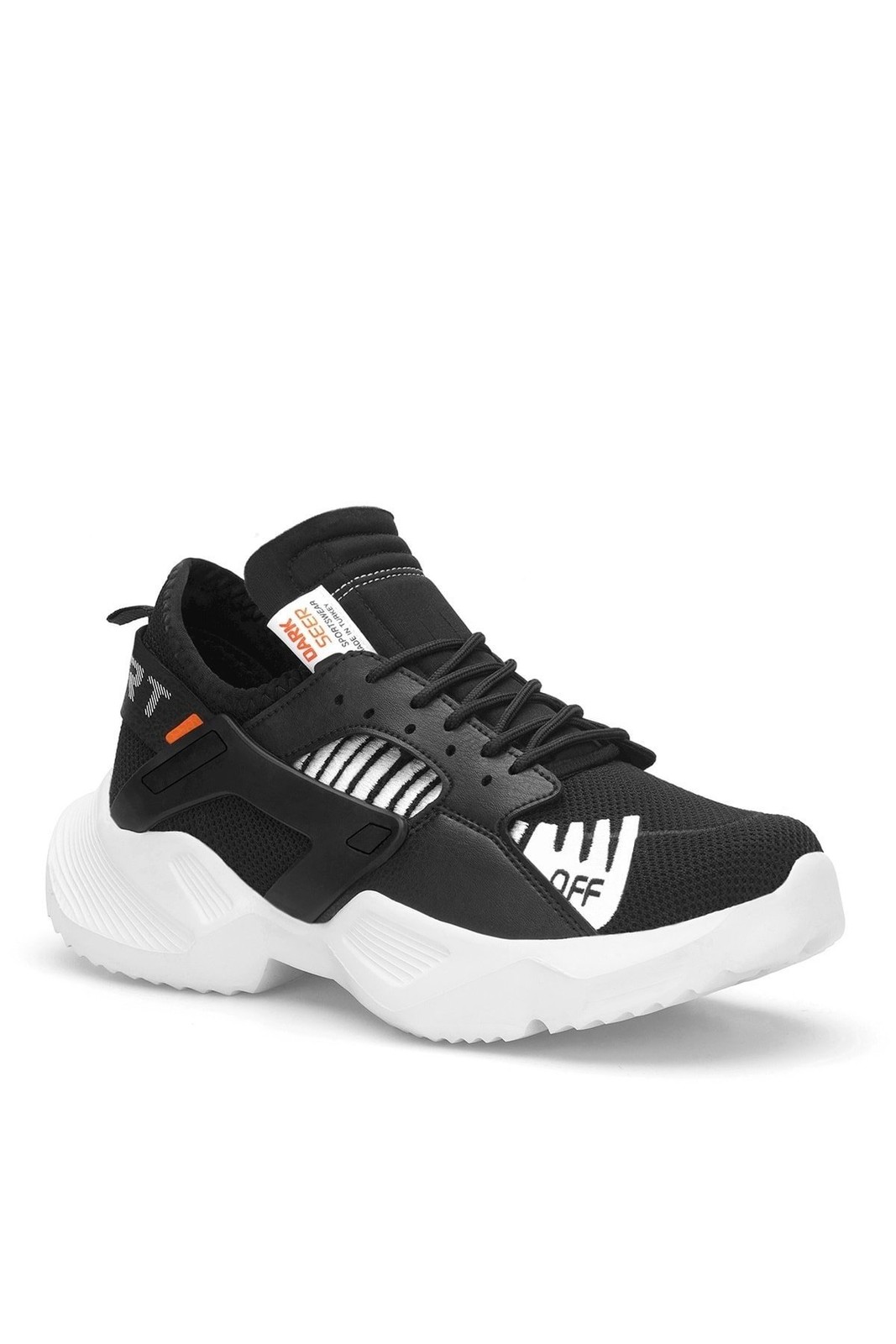 DARK SEER Black White Unisex Sneakers