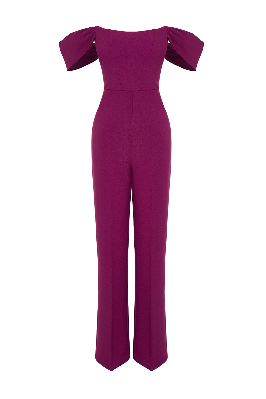 Trendyol Plum Lined Underwire Jumpsuit